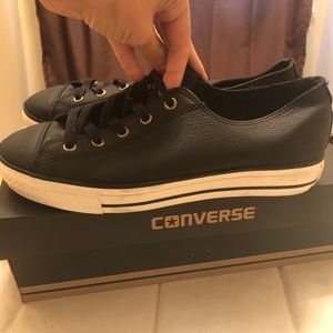 Leather Converse